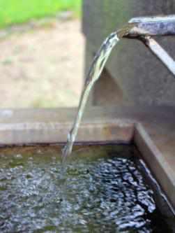 Ein Brunnen im Garten Garten
