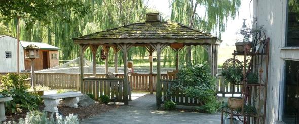 Pavillion im Garten