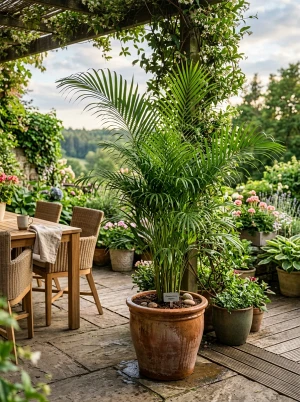 Bergpalme mit kompaktem, buschigem Wuchs