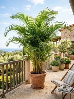 Chrysalidocarpus lutescens, botanischer Name der Arecapalme