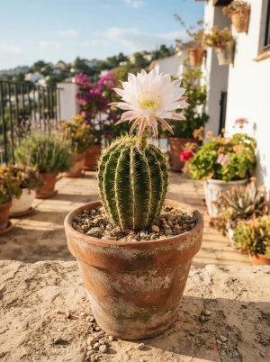 Echinopsis mit kugeligem bis säulenförmigem Körper