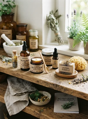 Naturkosmetik und pflanzliche Wellness-Produkte
