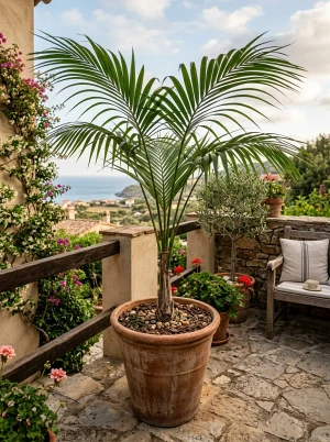 Kentia-Palme mit filigraner Wedelform