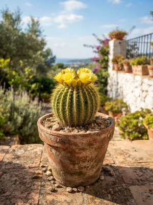 Notocactus mit niedrigen, gehöckerten Rippen