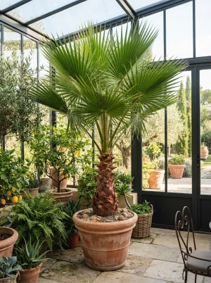 Washingtonia, hochwachsende Fächerpalme