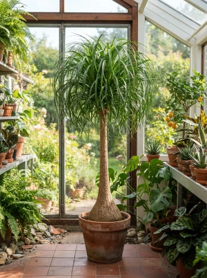 Wasserpalme mit verdicktem Stamm