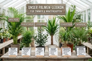 Verschiedene Zimmerpalmenarten im Überblick