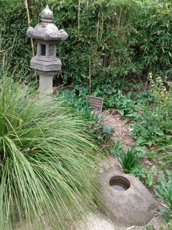 Harmonische Elemente in einem Entspannungsgarten