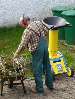 Häcksler für Gartenabfälle