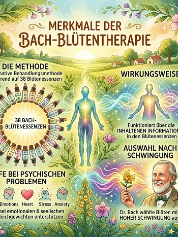 Bachblütenessenzen und Wildblumen – Merkmale der ganzheitlichen Bach-Blütentherapie nach Dr. Edward Bach